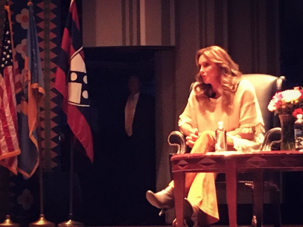 Caitlyn Jenner speaks at the University of Pennsylvania