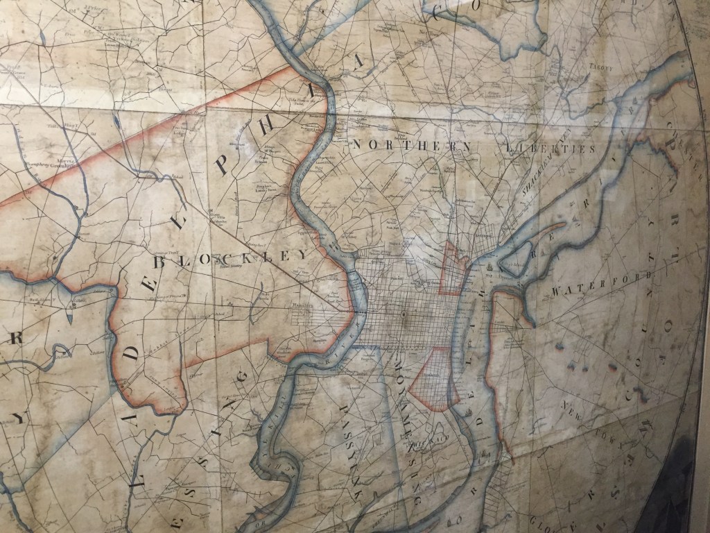 A 200-year-old map of Philadelphia.