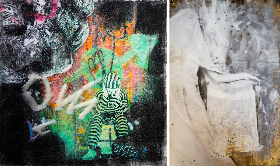 Encaustic painting — which created these images — was first used in ancient Greece