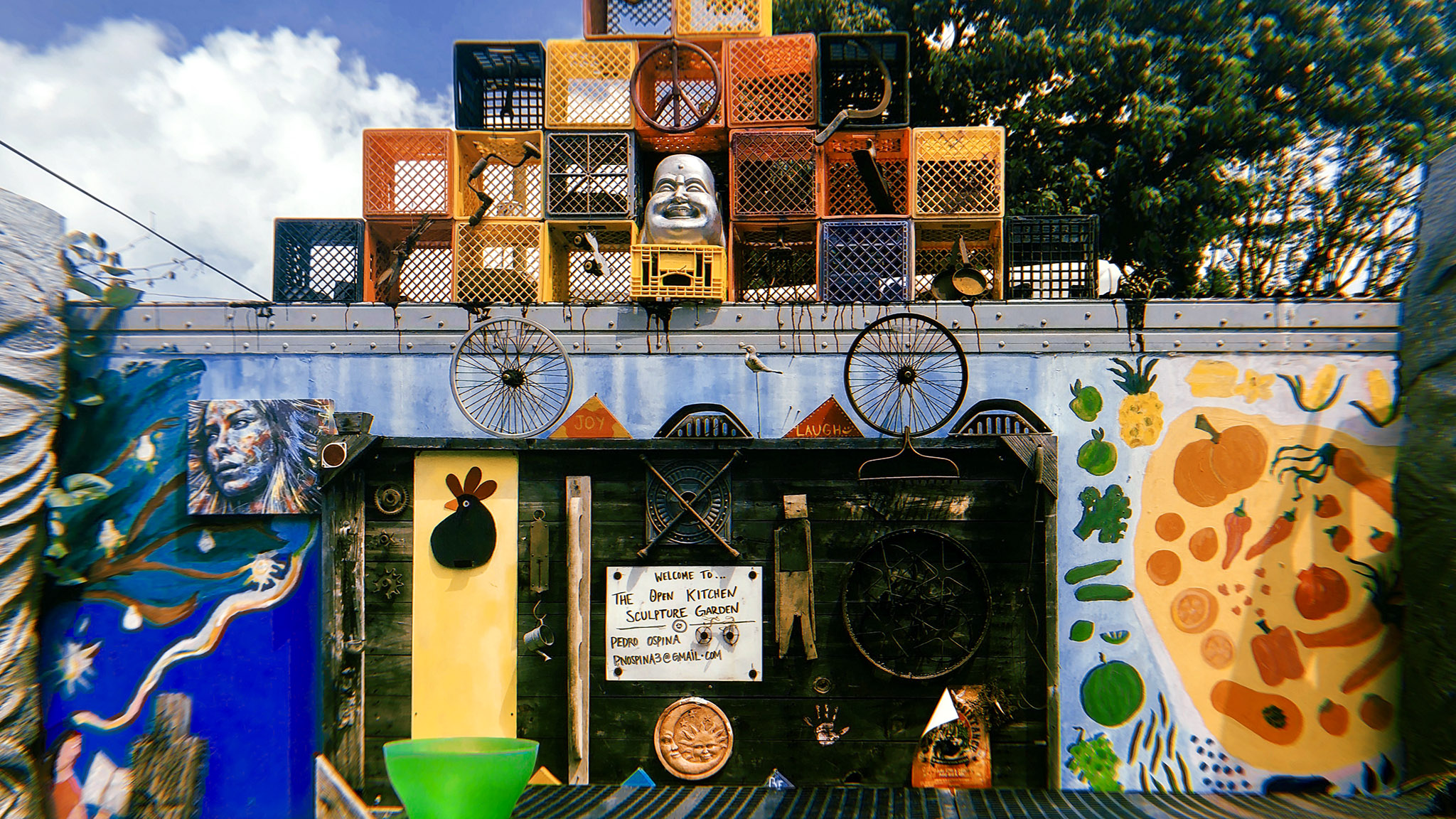 This magical sculpture garden in West Kensington is a Colombian