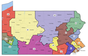 Pennsylvania's new congressional boundaries