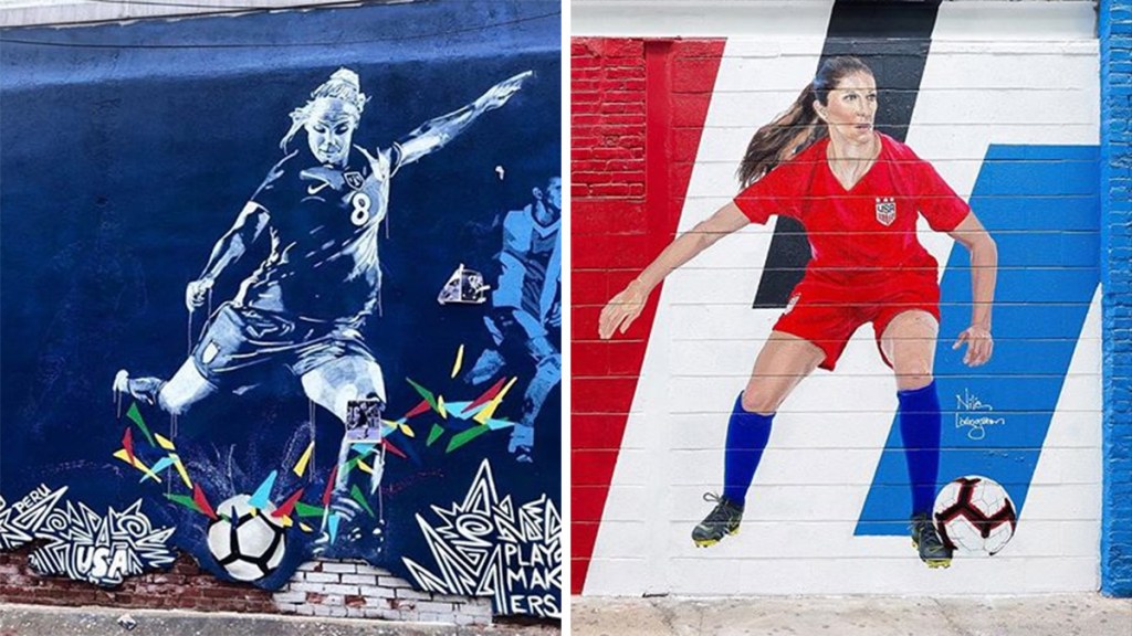 USWNT's Julie Ertz and Carli Lloyd are featured in new murals