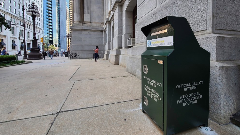 Philadelphia opens mail ballot drop boxes for the 2022 general election