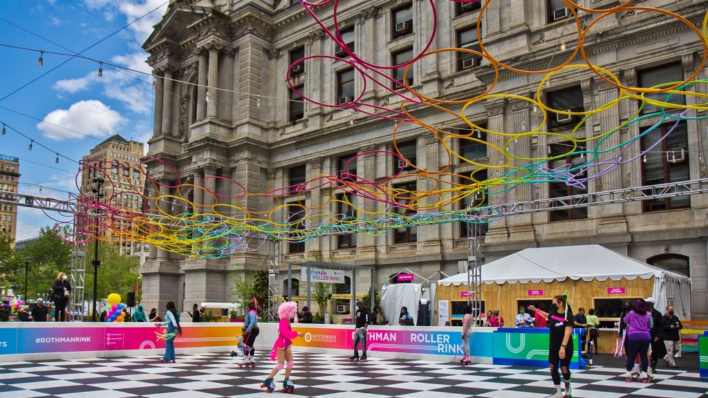 The Rothman Roller Rink at Dilworth Park