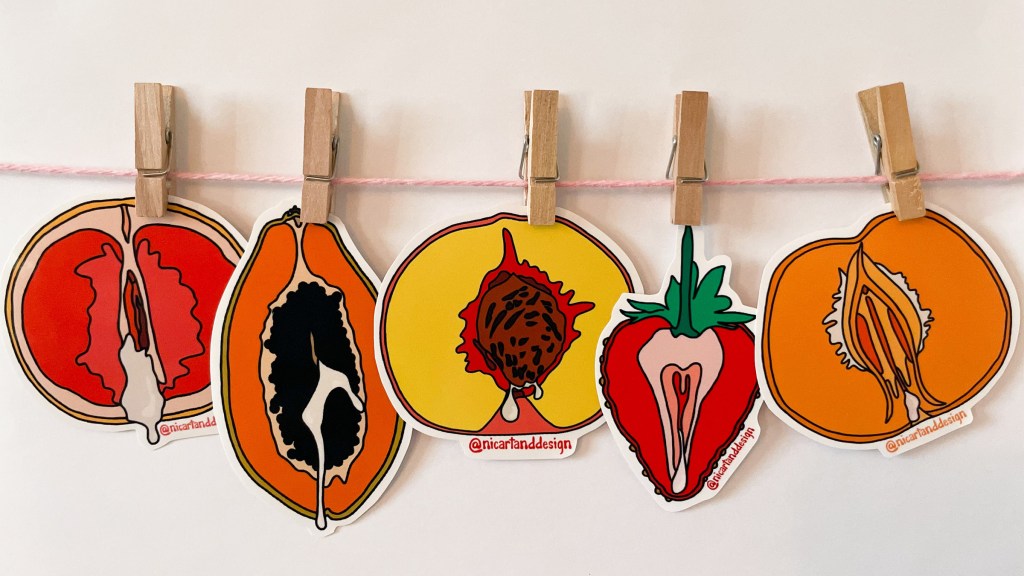Exotic fruit art by Nic Mueller of Nic Art & Design