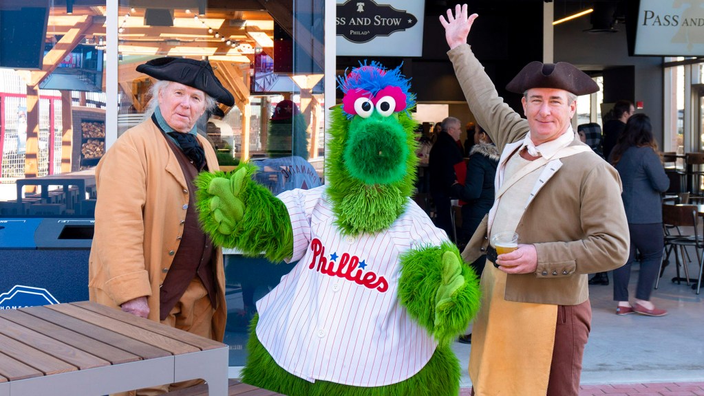 The classic Phillie Phanatic, show here in 2019