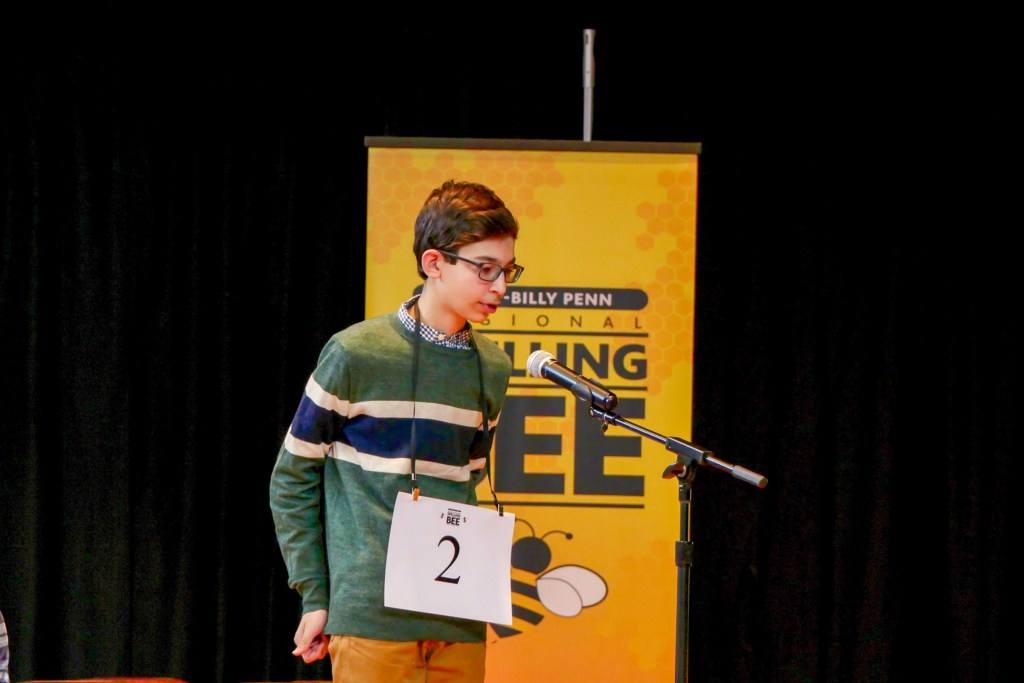 Regional bee winner Jeremy Landau is an 8th grader at Masterman