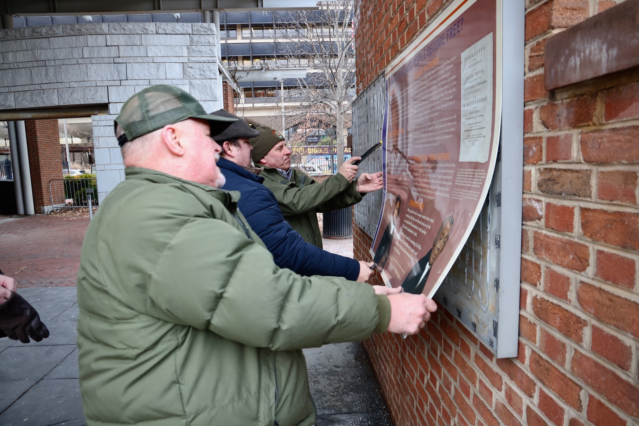 ‘It’s a damn shame’: Federal crews dismantle President’s House exhibit on slavery