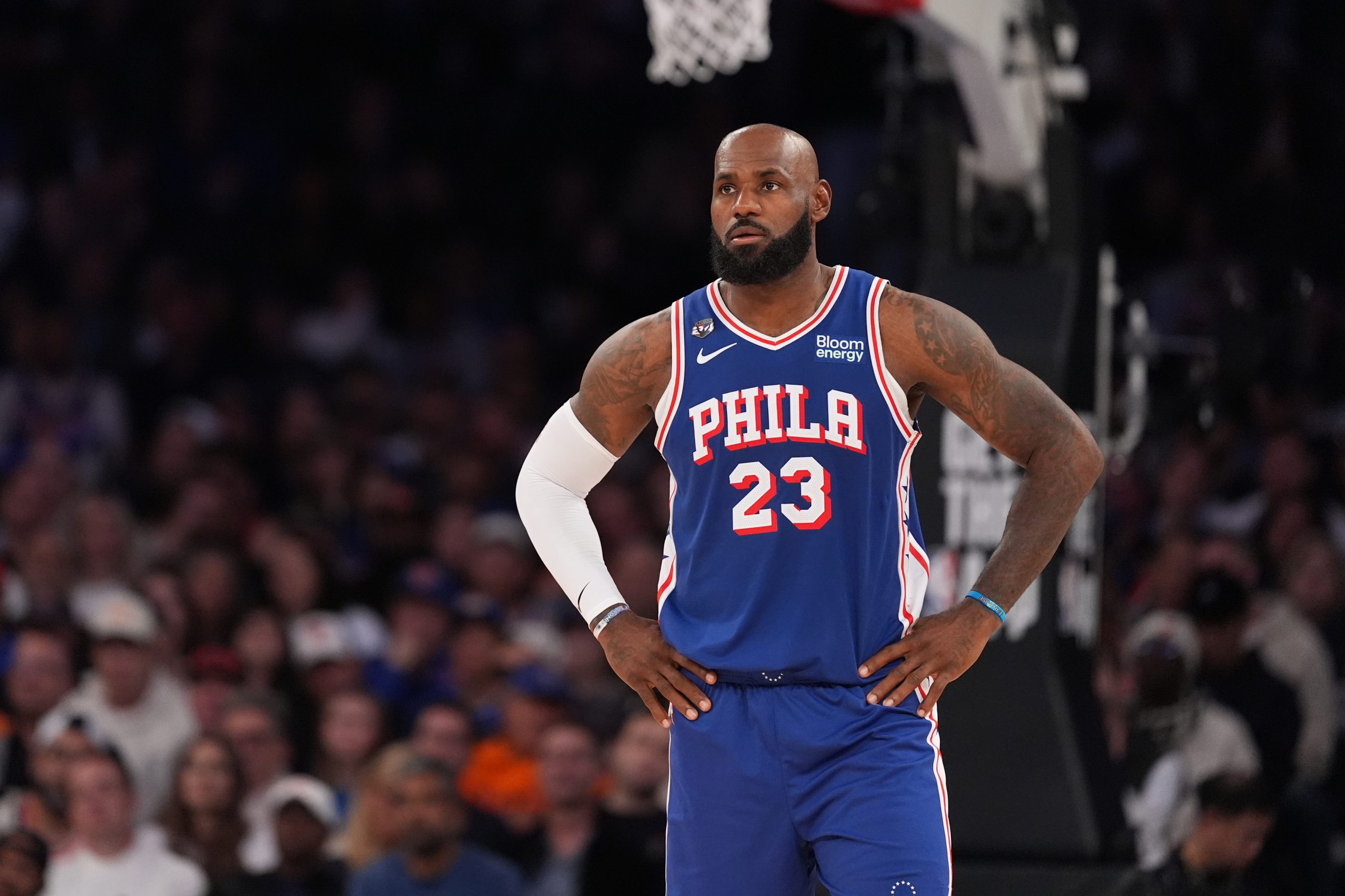 President Trump criticizes LeBron James for warmups during the nation...